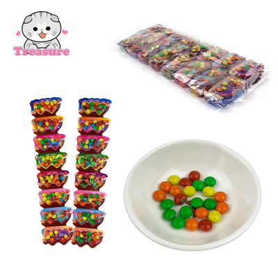Factory Heart Shape Confectionery Candy Bean Crispy Sugar Sweets Halal Chocolate Candy