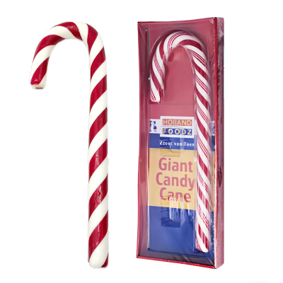 Custom 500g Jumbo Candy Canes/Candy Cane Christmas Decorations/Giant Candy Cane for Christmas