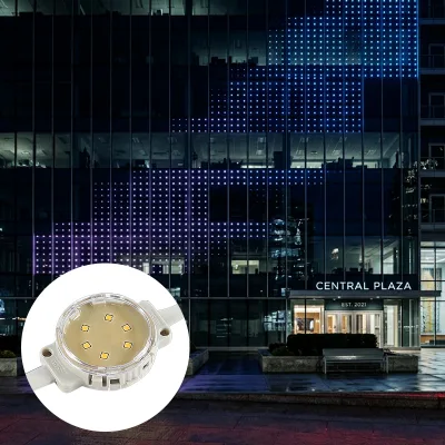 Ip68 Led Mesh Screen Dmx512 Media Facade pixel Line Neon pixel Full Color Exterior Lighting Point Light Source