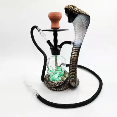 High Quality Resin Spectre Narguile Cobra Hookah Shisha Smoking Set Wholesale Hookahs