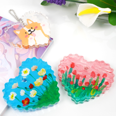 OEM New Product AB Glue  Make Your Own Resin Heart Art Crafts for Kids DIY Kit for girls art crafts