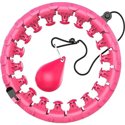 Adjustable 24 Knots Detachable Weighted Fitness Hula Hoop for Waist Body Weight Loss