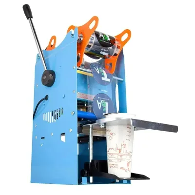 Bubble Tea Sealing Machine Boba Tea Cup Sealing Film Cutting Machine Sealer