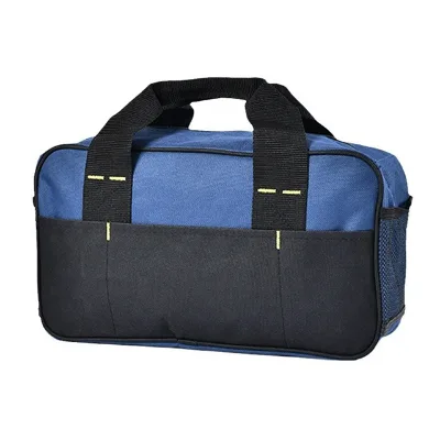 Double Fabric Waterproof Tool Organizer Storage Bag Electricians Repairman Wide Mouth Tool Tote Bag