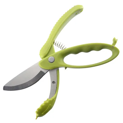 DD1446 Double Blade Cutter Sharp Tong Scissor for Chopped Salad Shears Meat Food Cooking Kitchen Vegetable Salad Scissors