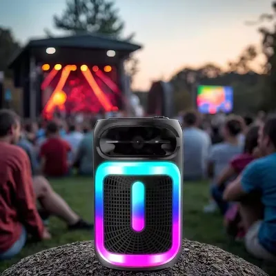Professional Outdoor Powered Speakers Accessories Waterproof USB Communicating DC Battery Operated Monitor Plastic Cabinet