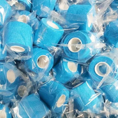 Factory Direct Non Woven Cohesive Bandage Self Sticking Wrap for Animal Care and Personal Use Bulk Wholesale
