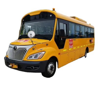 Chinese Top Brand Good Condition Used LHD Diesel Manual 46/51 Seats School Bus for Pupil Students Commute