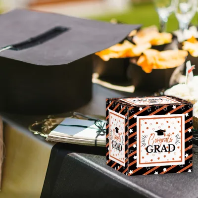 2025 New Graduation Season Three-Dimensional Balloon Shape Paper Candy Snack Packaging Box for Party Decorations