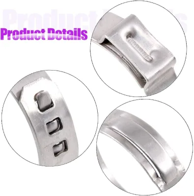 Stainless Steel Crimp Pipe Clamp Assortment Kit Cinch Rings Crimp Pinch Ear Hose Clamps for Automotive Home Appliance Line