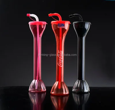 PET Food Safety Plastic Beer Cup Yard Glass