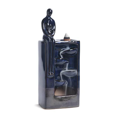 Abstract Character European American Backflow Incense Burner Cross-Border Ceramic Left Right Fortune Ornament Incense Diffuser