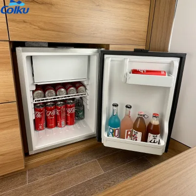 40L Upright Dual Zones RV Camper Refrigerator 12V 24V Built-In Freezer Accessory for Camping 40L Accessory for RV Camping