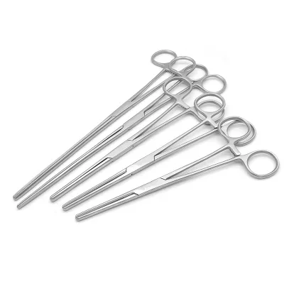 Sizes 16-25.5cm Stainless Steel Medical Tube Clamp for Blood Transfusion and Infusion Tubes