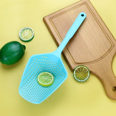 Hang Filter Multifunctional Hand Held Heat Resistant Noodle Pasta Scoop Large Shovel Kitchen Strainers Plastic Colander