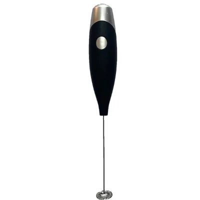 Household Electric Milk Frother Handheld Foam Maker Rubberized