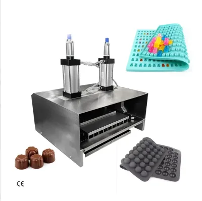Fully Automatic Pneumatic QQ Candy Mold Machine, Gummy Mold Press Machine for Food Factories