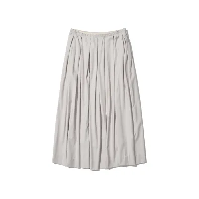 2026 Women's Pleated Midi Skirt High Waist Elastic Waist A-Line Skirt Casual Ankle-Length Flowy Skirt