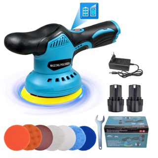 KTA Model 200 Lithium-ion Battery Polishing Waxing Machine Scratch Repair Waxer 12v Rechargeable Variable Speed Polisher 125mm