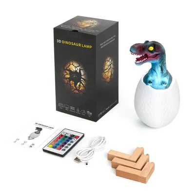 New 3D Dinosaurs Light Remote Control 16 Color Night Light Environmentally Friendly Whosale