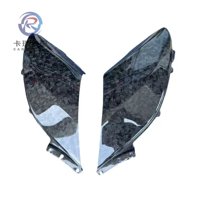 Side Panel Forged Grain Dry Carbon,Rear Fender Blade,Side Air Intake Vents for Mclaren 675LT,11A8468RP,11A8470RP,A Pair