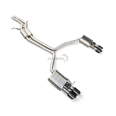 Stainless Steel Exhaust System with Valve Control and Four Tailpipes for Audi S4 30T (20092015)