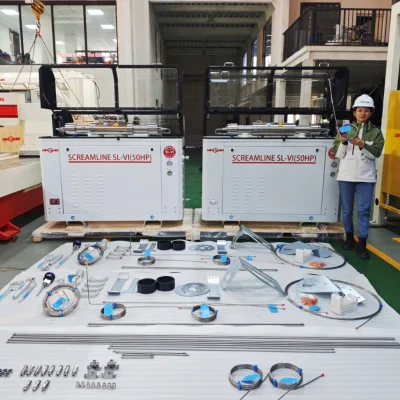 Custom Robotic Waterjet Dressing Cutting Head Assembly Coil Tubes and Bracket Coupling Filter for Robot Waterjet Cutting Machine