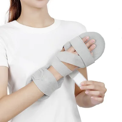 Medical Orthopedic Hand Finger Wrist Sprain Immobilizer Brace Splint for Stroke Hand Pain Relief