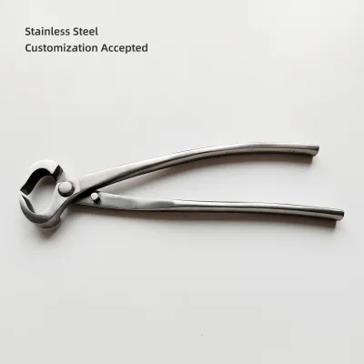 Premium Stainless Steel Japanese Style Bonsai Tool Root Cutter with Ergonomic Handles Customized Package
