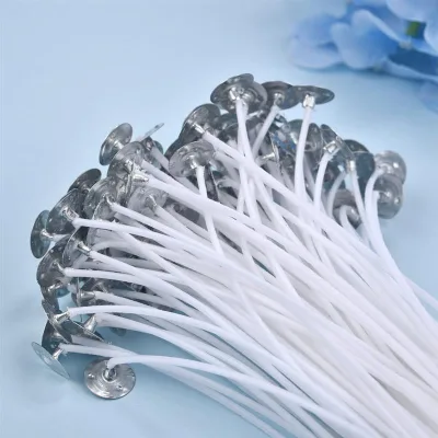 14 / 16 Cm 100% Cotton Wick for Candle Making 100 PCS Pack Wholesale Customized Length Multi Sizes