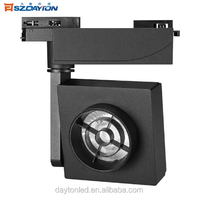 5 Year Warranty Square Shop 35W 90Ra 100lm/w Dali 0-10V Triac Anti-Glare Net COB LED Aluminum E27 Clothing 3000K Track Light