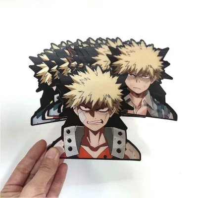 Hot Sale Demon Slayer/Attack on Titan 3D Sticker for Car Window 3D Japanese Anime Figure Sticker