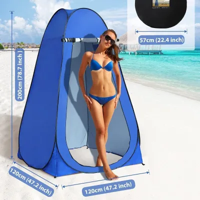 Pop up Toilet Tent Portable Shower Toilet Tents for Camping Privacy Outdoor Changing Room for Beach Fishing Hiking Sun Shelter
