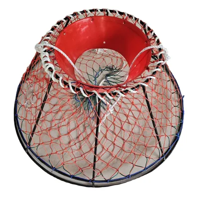 HDPE Rustproof Snow Crab Trap 7.5cm Mesh Durable Crab Cage for Saltwater Aquaculture Fishing Equipment