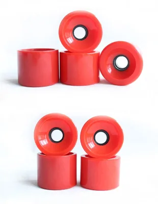 70mm PU Skateboard Wheels 70*51mm Fishboard Longboard Double Rocker Street Freeride Parts for Adults