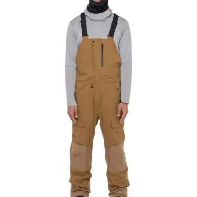 New Design Custom Manufacture Windbreak Breathable Waterproof Zipper Pocket Hunting for Winter Outdoor Ski Bib Pants