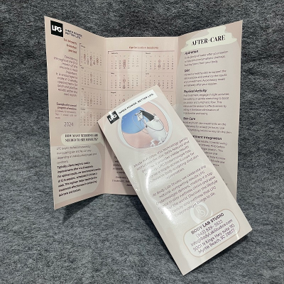 High Quality Custom Printing Business Advertising Product Instruction Manual Unique Paper Tri Fold Catalog Brochure
