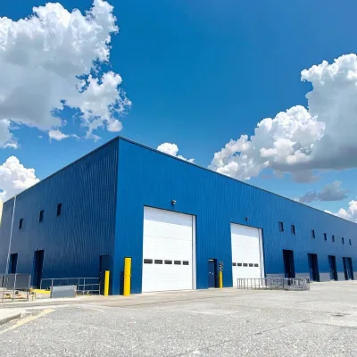 Modern Industrial Design Advanced Structure Building Prefab Steel Aircraft Hangar with Engineered Durability and Functionality