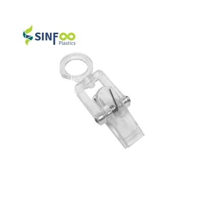 Clear Plastic Curtain Hanger Clips With Hook