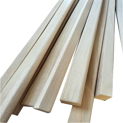 Wholesale Paulownia Wood Solid Wood Strips Soaked Paulownia Wood Chamfered Strips