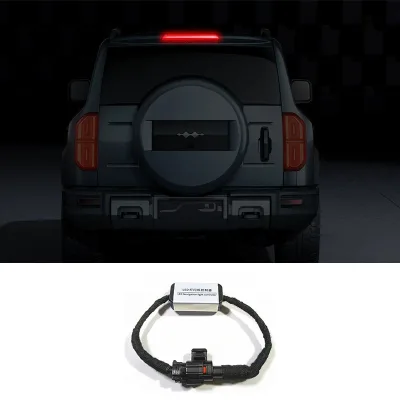 1st Gen Denza B5 Tengshi 2014-2018 LED Third Brake Light High Mount Stop Lamp Flash Daytime Running Warning Light