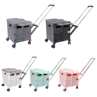 Baoyu Factory Foldable Cart Folding Troley Cart Colapsable Cart With Storage Crate