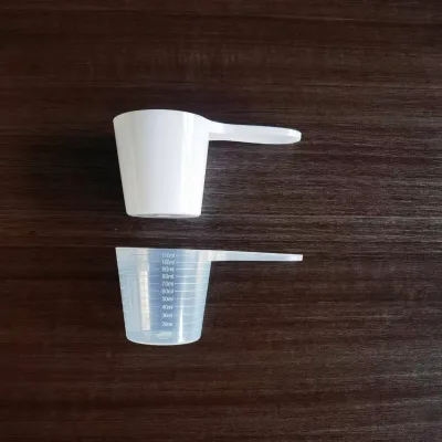 120cc Coffee Bean Scoop, Large Bean Measuring Scoop, 120cc White PP Plastic Custom logo