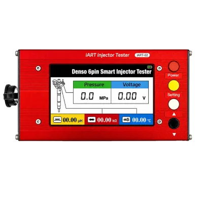 IART02 Smart Injector Tester for Denso 6pin Common Rail Injector Pressure Voltage Resistance Temperature Comprehensive Test Tool