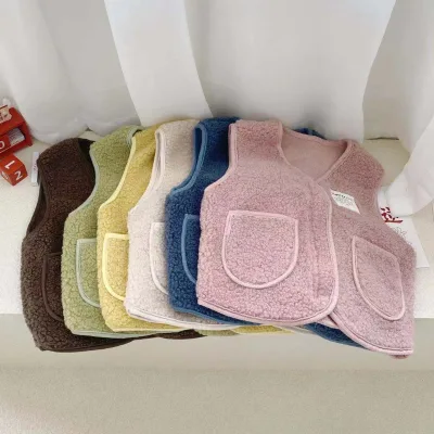2025 New Children's Fur Vest, Boys and Girls' Warm Fur Back Coat, Boys Girls Aged 2-10 Wear Warm Vest Inside Outside