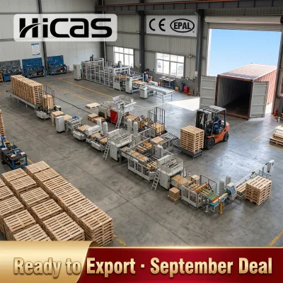 HICAS SF1000 Full Automatic Euro Pallet Production Line - High Speed 4-6 Pcs/Min Assembly & Stacking System for EPAL Standard