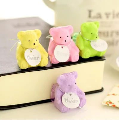Kawaii Bear Pencil Eraser for Kids Animal Erasers Custom Students Stationery School Supplies for Children