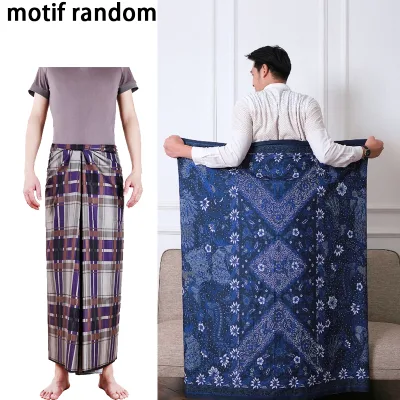 Traditional Asian Cotton Lungi Breathable Rayon Sarong Bottoms for Adults One Size Fits All-Woven Gooryor Botol Baddah Lungi