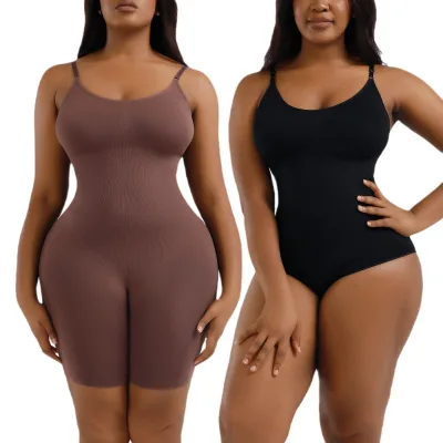 Hot Sale Women's Seamless Full Body Shaper Plus Size Bodysuit with Tummy Tuck and Butt Lifting 3XL Wholesale for Teenagers