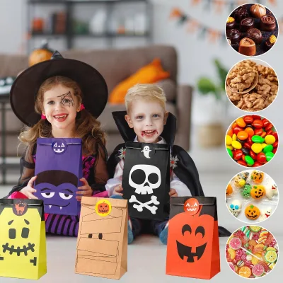 Paper Sugar Bag Stickers for Snacks